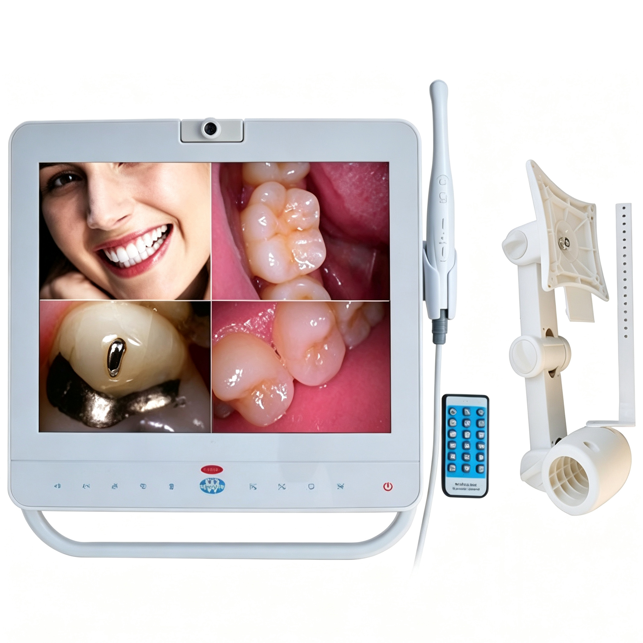 15'Dental Monitor Intraorale Kamera System VGA + VIDEO + HDMI + USB-Anschluss