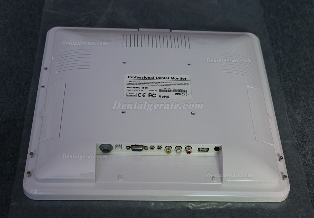 15-Zoll-Kabelmonitor f&uuml;r Intraorales Kamerasystem VGA + VIDEO-Anschluss Mit LCD-Halter MD1500