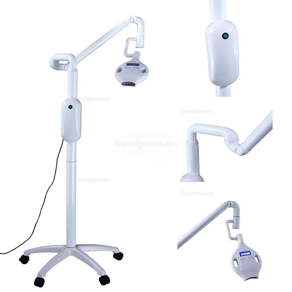 30W Neue LED Z&auml;hne Bleaching Ger&auml;t 6 St&uuml;ck Blaues Licht Zahnbleaching Lampe Bodenst&auml;nder Style