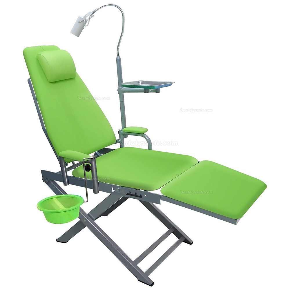 2017 Tragbarer Dental Mobiler Stuhl mit LED Lampe + Abfallbecken + Dental Turbine Einheit