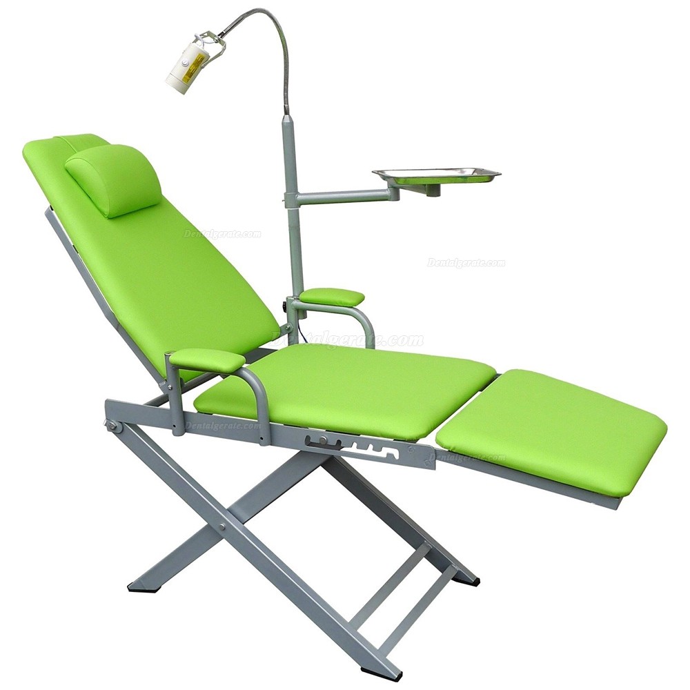 2017 Tragbarer Dental Mobiler Stuhl mit LED Lampe + Abfallbecken + Dental Turbine Einheit