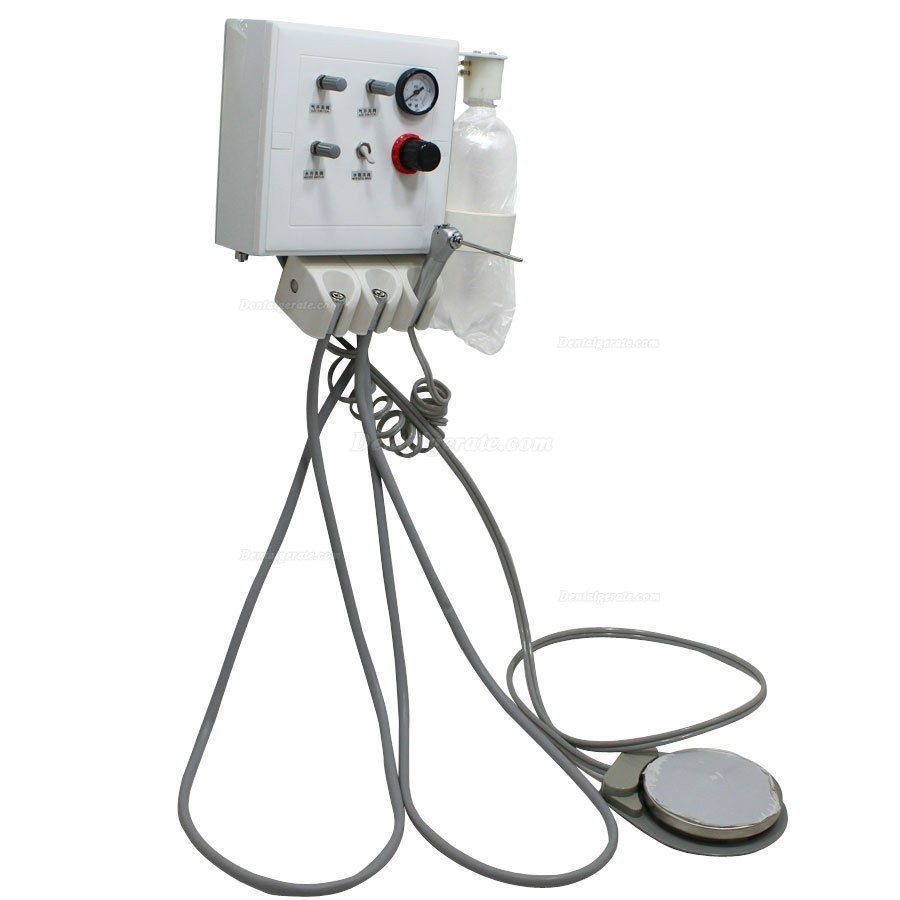 2017 Tragbarer Dental Mobiler Stuhl mit LED Lampe + Abfallbecken + Dental Turbine Einheit