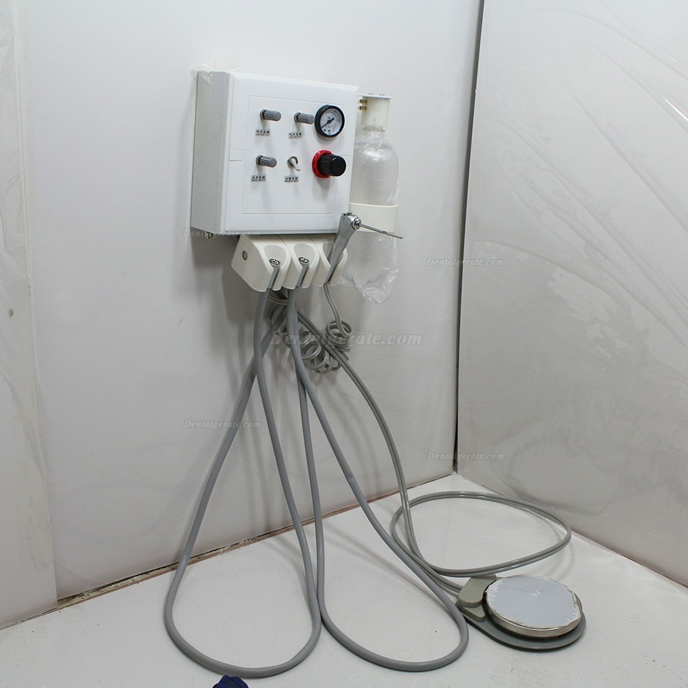 2017 Tragbarer Dental Mobiler Stuhl mit LED Lampe + Abfallbecken + Dental Turbine Einheit