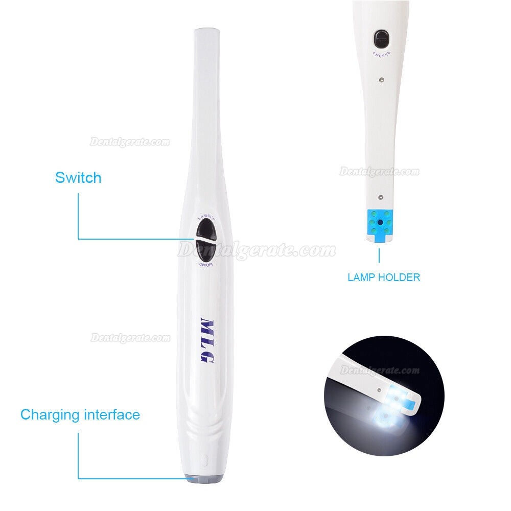 MLG CF-988 Dental Intraoralkamera 1/4 COMS 105&deg;-Ansicht 6 LED-Licht 2 Megapixel USB 2.0