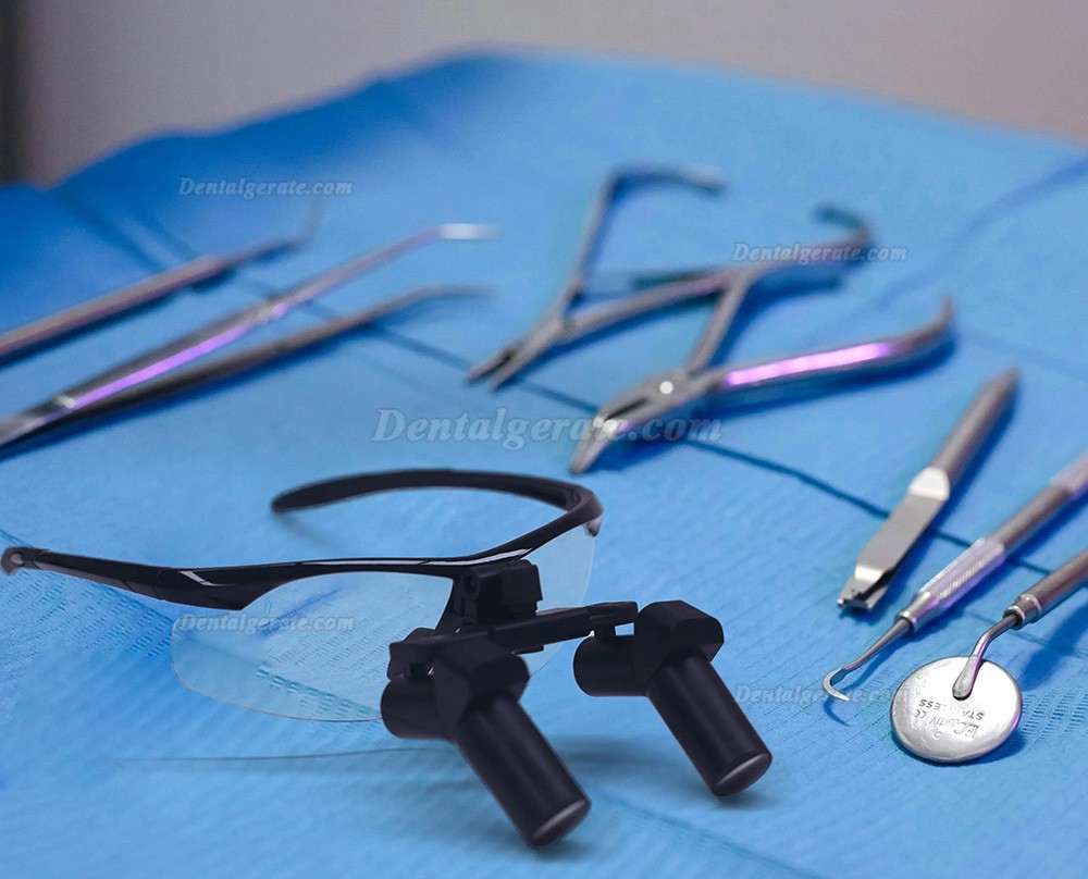 Micare EFM-450X 4.5X Dental Flip-up Ergonomic Lupenbrille, Ergo Zahnarzt Lupenbrille