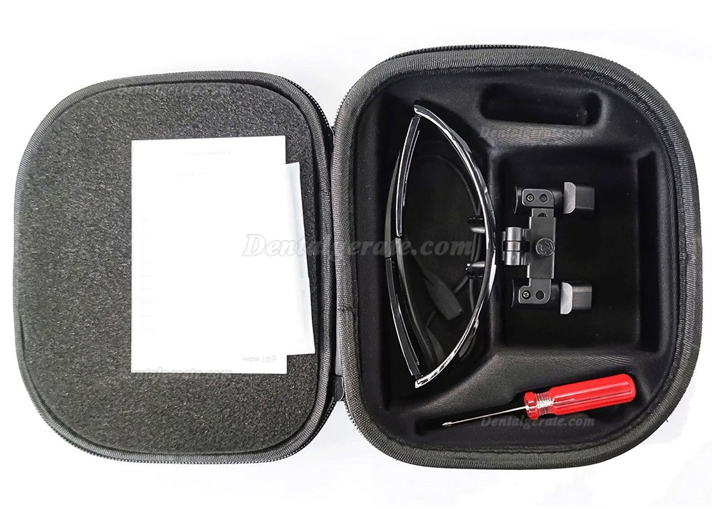 Micare ENM-350X 3.5X Dental Ergonomic Lupenbrille,TTL Chirurgische Lupenbrille (Kunststofflinsen)