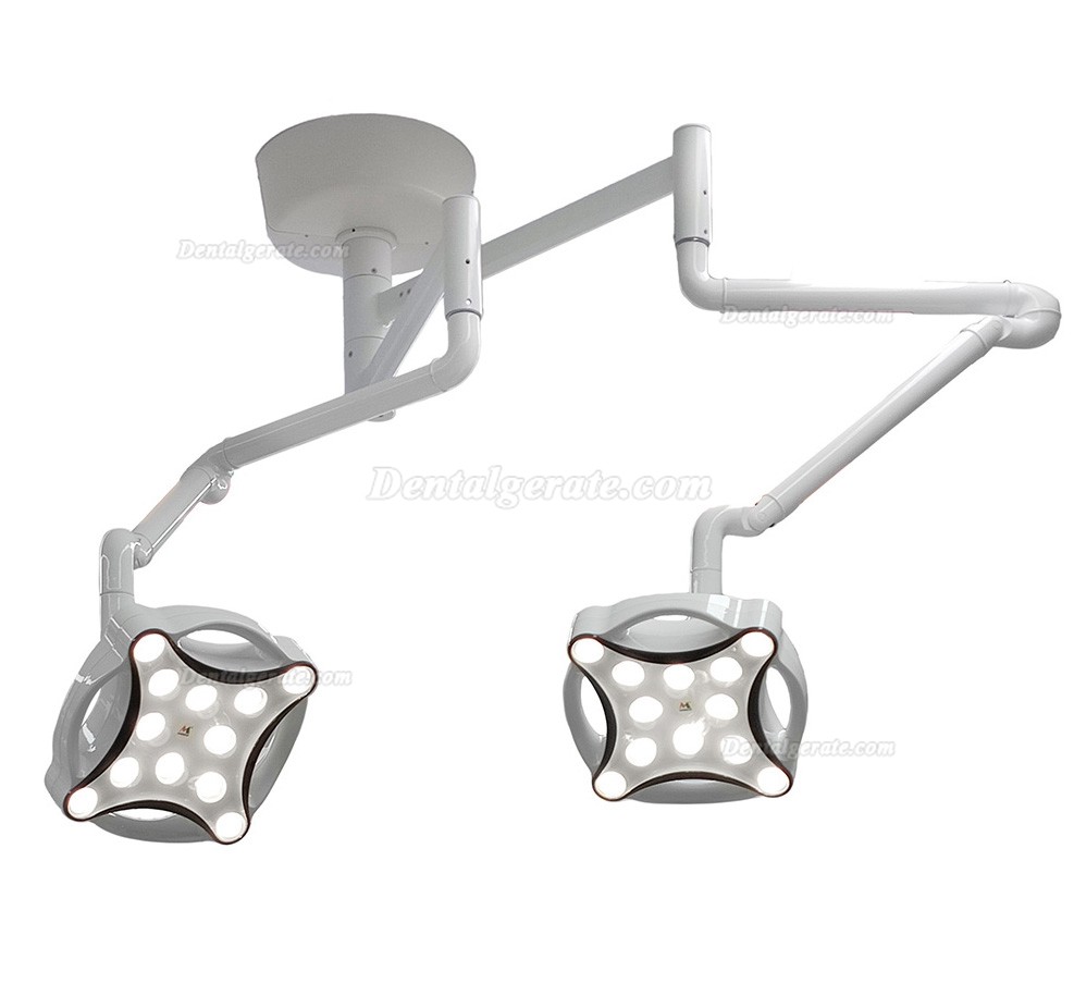 Micare JD1700 Doppelkopf LED Zahnarztlampe / Dental OP Leuchte mit Deckenmontage