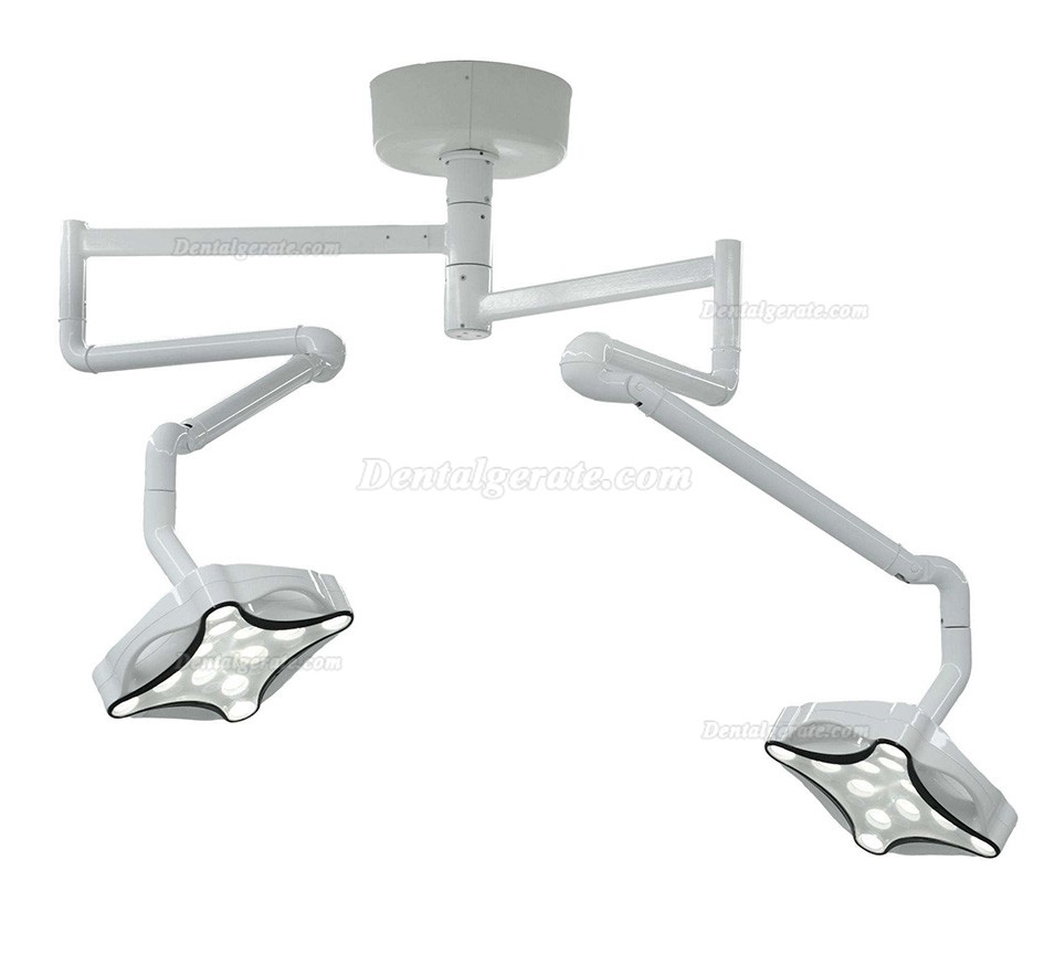 Micare JD1700 Doppelkopf LED Zahnarztlampe / Dental OP Leuchte mit Deckenmontage