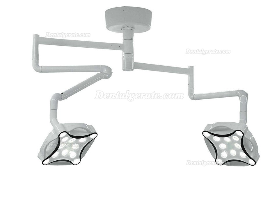 Micare JD1700 Doppelkopf LED Zahnarztlampe / Dental OP Leuchte mit Deckenmontage