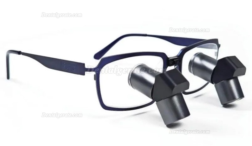 Micare JENM-350X 3.5X Dental TTL Ergonomic Lupenbrille,Ergo Binokular-Lupen (Vollmetall Linse)