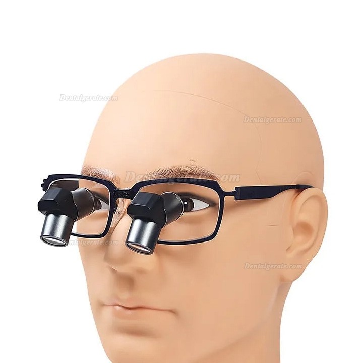 Micare JENM-350X 3.5X Dental TTL Ergonomic Lupenbrille,Ergo Binokular-Lupen (Vollmetall Linse)