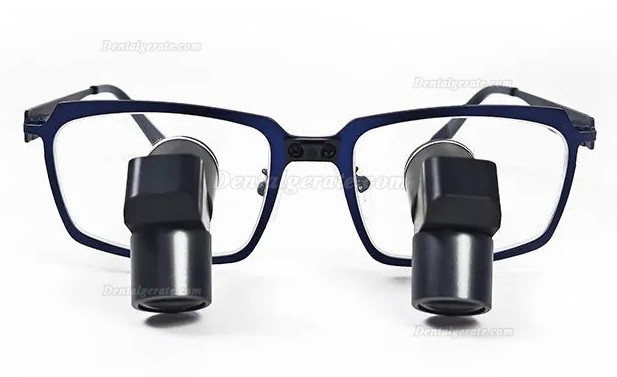 Micare JENM-350X 3.5X Dental TTL Ergonomic Lupenbrille,Ergo Binokular-Lupen (Vollmetall Linse)
