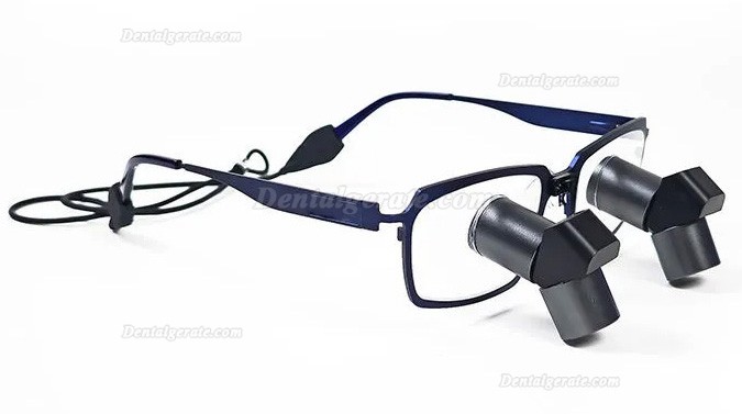 Micare JENM-350X 3.5X Dental TTL Ergonomic Lupenbrille,Ergo Binokular-Lupen (Vollmetall Linse)