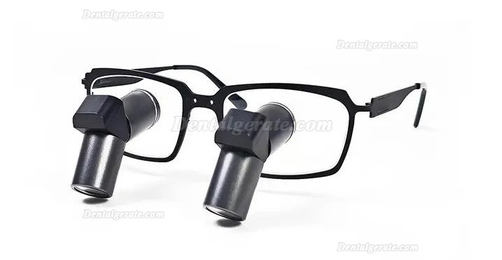 Micare JENM-450X 4.5X Dental TTL Ergonomic Lupenbrille,Ergo Binokular-Lupen (Vollmetall Linse)