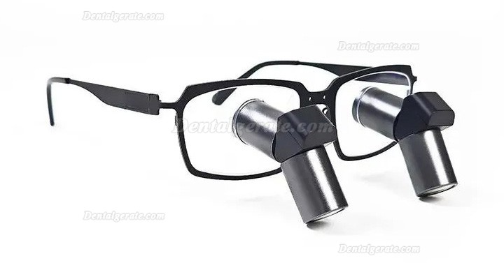 Micare JENM-450X 4.5X Dental TTL Ergonomic Lupenbrille,Ergo Binokular-Lupen (Vollmetall Linse)