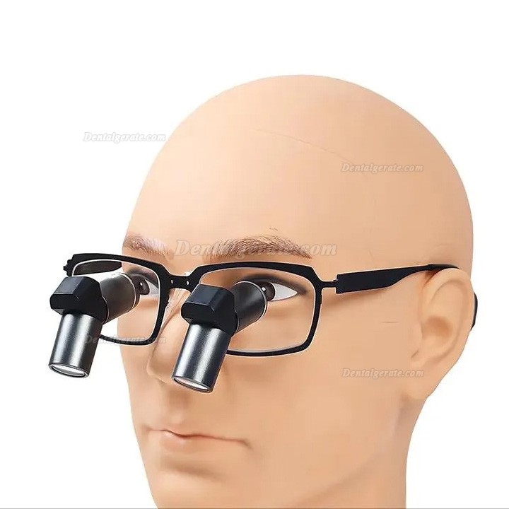 Micare JENM-450X 4.5X Dental TTL Ergonomic Lupenbrille,Ergo Binokular-Lupen (Vollmetall Linse)