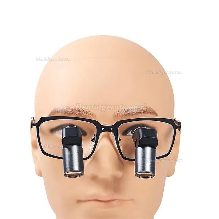 Micare JENM-450X 4.5X Dental TTL Ergonomic Lupenbrille,Ergo Binokular-Lupen (Vollmetall Linse)