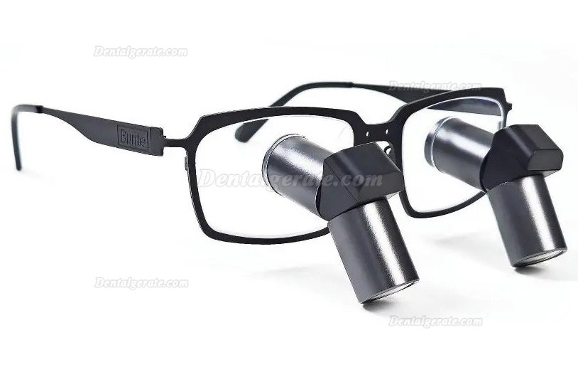 Micare JENM-450X 4.5X Dental TTL Ergonomic Lupenbrille,Ergo Binokular-Lupen (Vollmetall Linse)