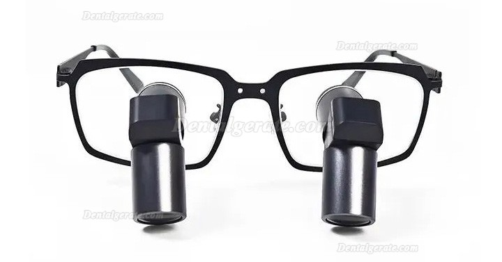 Micare JENM-450X 4.5X Dental TTL Ergonomic Lupenbrille,Ergo Binokular-Lupen (Vollmetall Linse)