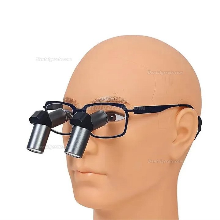 Micare JENM-550X 5.5X Dental Ergonomic Lupenbrille,Zahnmedizin TTL Lupenbrille (Vollmetall Linse)