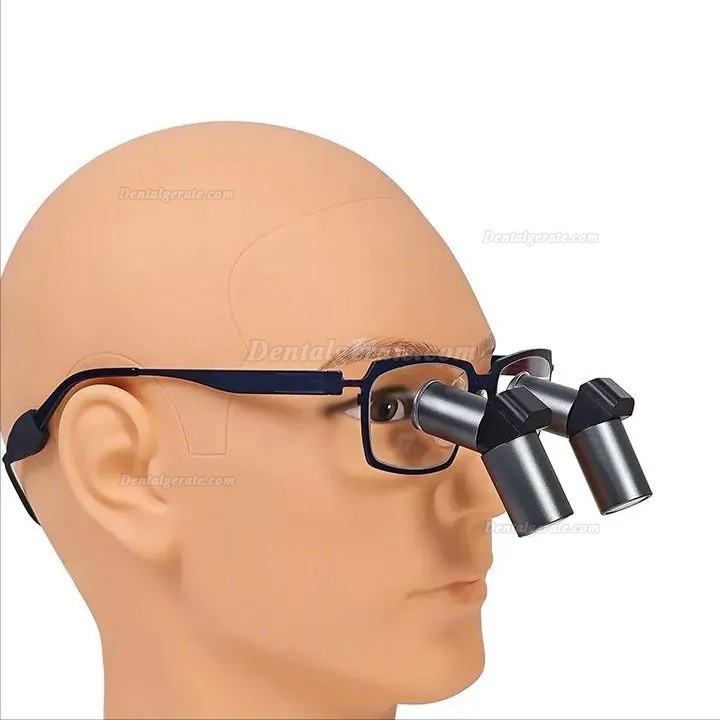 Micare JENM-550X 5.5X Dental Ergonomic Lupenbrille,Zahnmedizin TTL Lupenbrille (Vollmetall Linse)