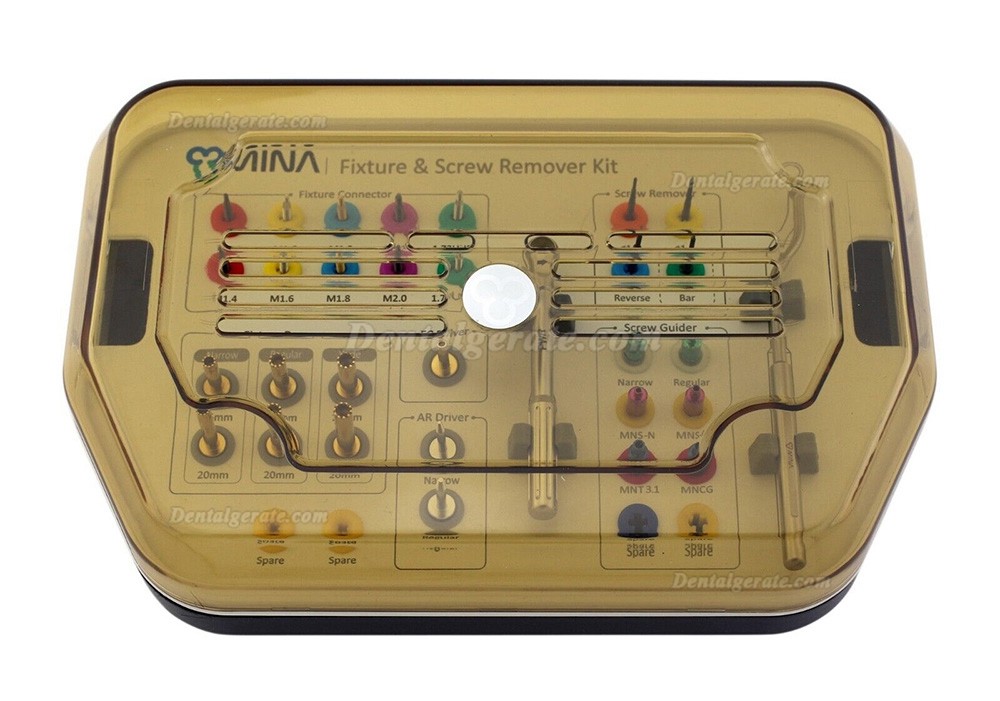 MINA Kit zum Entfernen Implantat-Abutment & Gebrochene Schraube MINA Kit zum Entfernen Implantat-Abutment & Gebrochene Schraube