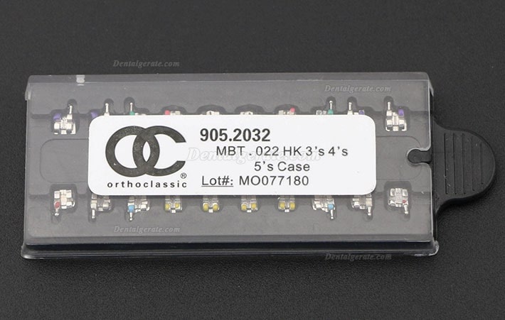 100 Packungen Dental Kieferorthop&auml;dische OC MIM Metall Brackets St&auml;nder Mini MBT 022 345 Haken