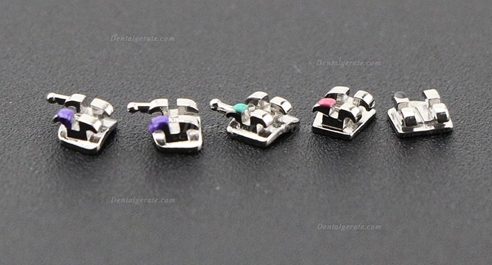 100 Packungen Dental Kieferorthop&auml;dische OC MIM Metall Brackets St&auml;nder Mini MBT 022 345 Haken