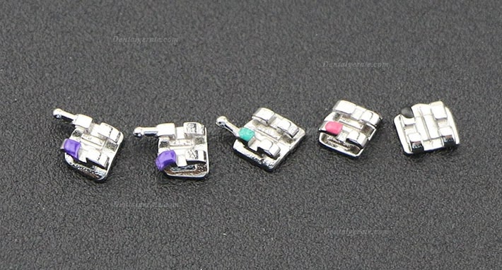 100 Packungen Dental Kieferorthop&auml;dische OC MIM Metall Brackets St&auml;nder Mini MBT 022 345 Haken