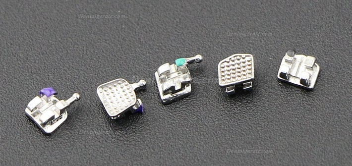100 Packungen Dental Kieferorthop&auml;dische OC MIM Metall Brackets St&auml;nder Mini MBT 022 345 Haken