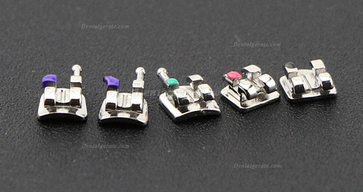 50 Packungen Dental Kieferorthop&auml;dische OC Metall Brackets St&auml;nder MIM Mini Roth MBT 018 022 345