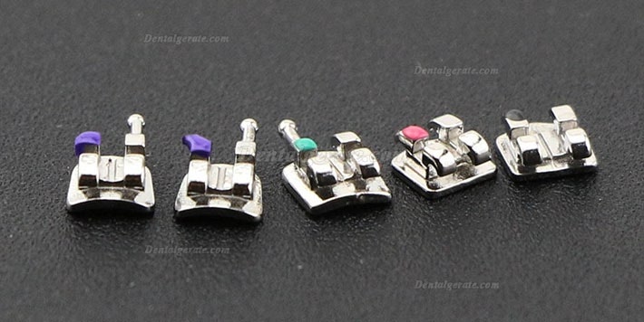 50 Packungen Dental Kieferorthop&auml;dische OC Metall Brackets St&auml;nder MIM Mini Roth MBT 018 022 345