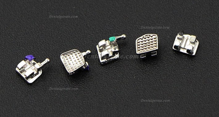 50 Packungen Dental Kieferorthop&auml;dische OC Metall Brackets St&auml;nder MIM Mini Roth MBT 018 022 345