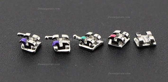 50 Packungen Dental Kieferorthop&auml;dische OC Metall Brackets St&auml;nder MIM Mini Roth MBT 018 022 345
