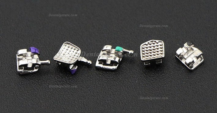 50 Packungen Dental Kieferorthop&auml;dische OC Metall Brackets St&auml;nder MIM Mini Roth MBT 018 022 345