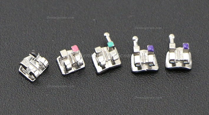 100 Packungen Dental Kieferorthop&auml;dische OC MIM Metall Brackets St&auml;nder Mini Roth 022 345 Haken