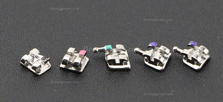 100 Packungen Dental Kieferorthop&auml;dische OC MIM Metall Brackets St&auml;nder Mini Roth 022 345 Haken