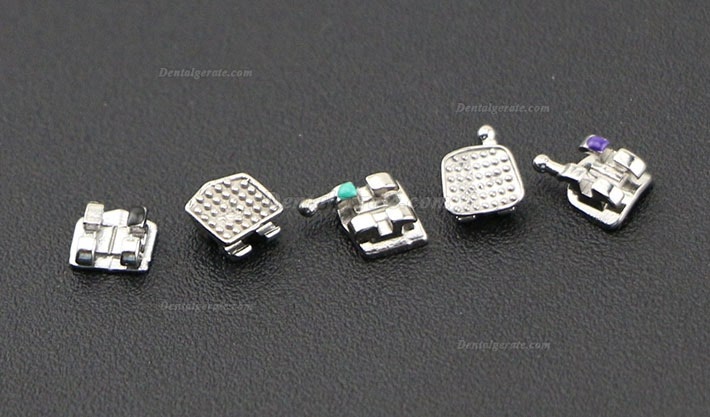 100 Packungen Dental Kieferorthop&auml;dische OC MIM Metall Brackets St&auml;nder Mini Roth 022 345 Haken