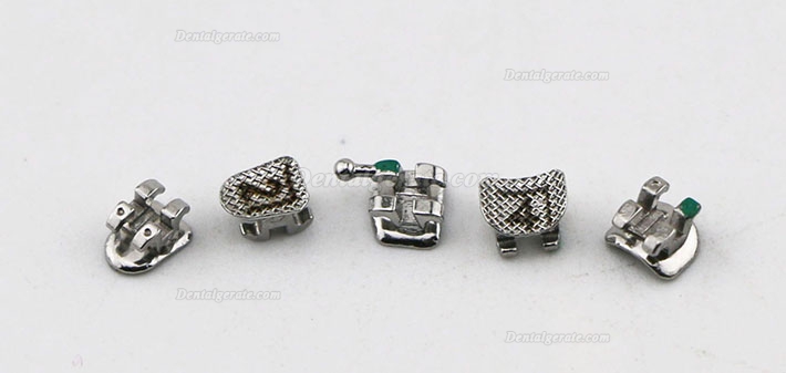 50 Sets Dental Kieferorthop&auml;dische Metall Brackets St&auml;nder Mini Roth 022 3 Haken Lasermarkierung