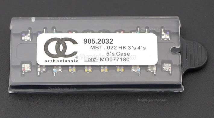 100 Packungen OC Dental Kieferorthop&auml;dische Metall Bracket St&auml;nder MIM Mini Roth MBT 018 022 345