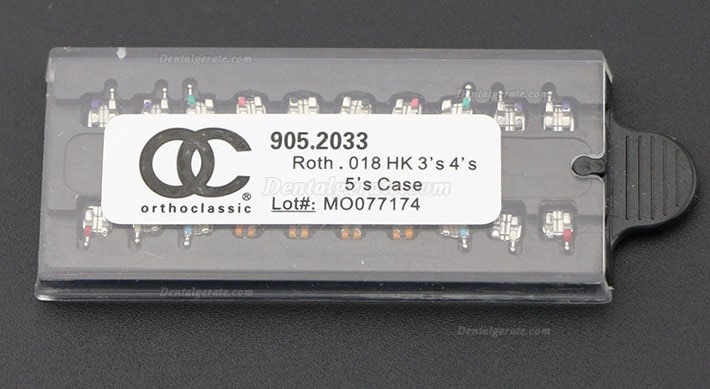 100 Packungen OC Dental Kieferorthop&auml;dische Metall Bracket St&auml;nder MIM Mini Roth MBT 018 022 345