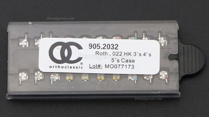100 Packungen OC Dental Kieferorthop&auml;dische Metall Bracket St&auml;nder MIM Mini Roth MBT 018 022 345