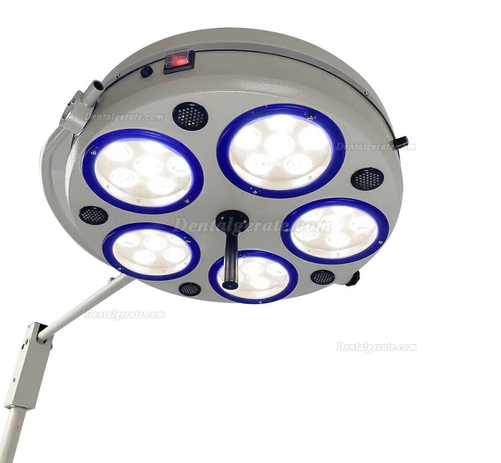 Dental Behandlungsleuchte / Mobile OP Lampe Zahnarzt (5 Reflektoren 30 LEDs)