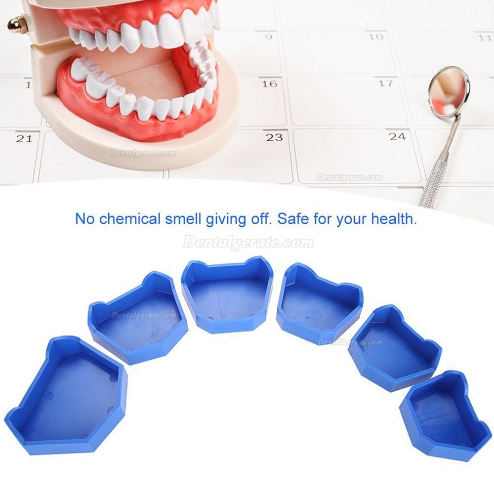 Dental Lab Modelle mit Kerben zwei Gr&ouml;&szlig;en S + M + L Blau 6 St&uuml;ck