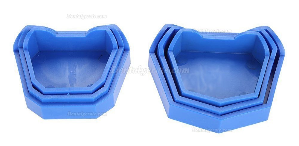 Dental Lab Modelle mit Kerben zwei Gr&ouml;&szlig;en S + M + L Blau 6 St&uuml;ck