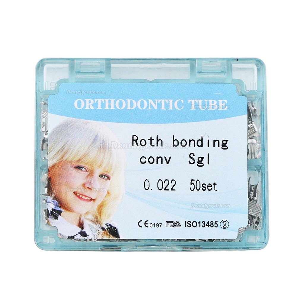 50 Sets Dental Kieferorthop&auml;dische Konvertierbar Bukkalr&ouml;hrchen Bindung 1 st Molar Roth MBT 022