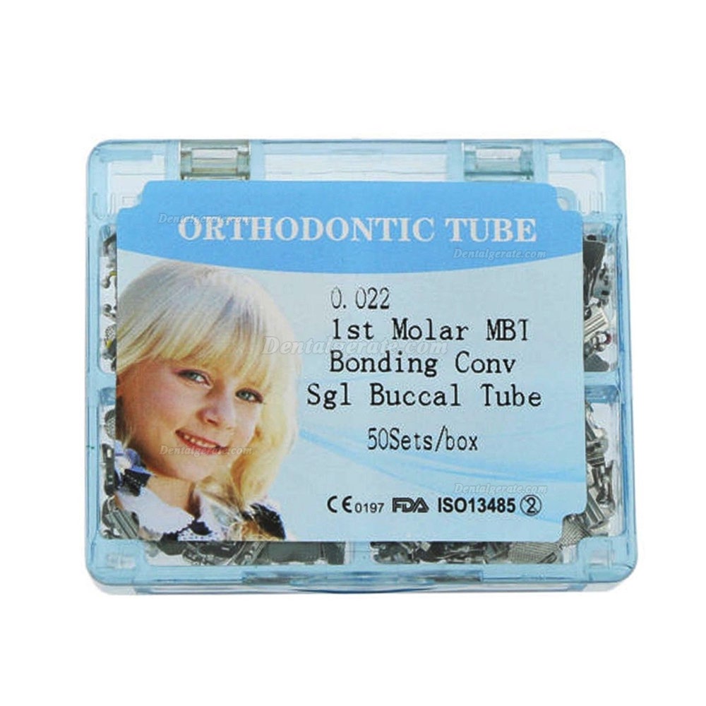 50 Sets Dental Kieferorthop&auml;dische Konvertierbar Bukkalr&ouml;hrchen Bindung 1 st Molar Roth MBT 022