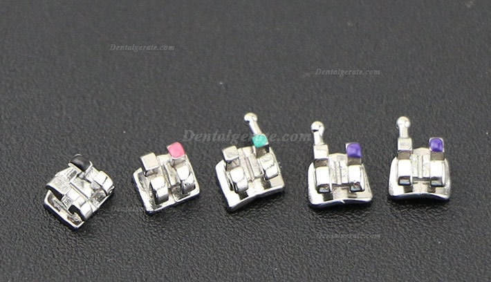 10 Packungen Dental Kieferorthop&auml;dische OC Metall Brackets St&auml;nder Mini Roth 022 345 Haken 200 St&uuml;cke