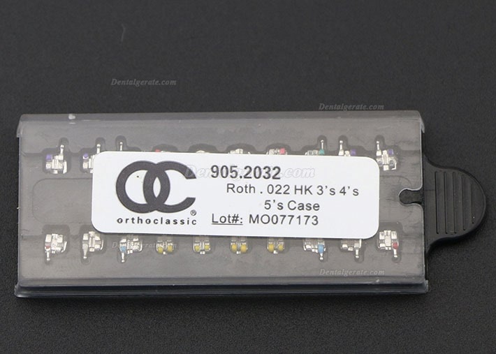 10 Packungen Dental Kieferorthop&auml;dische OC Metall Brackets St&auml;nder Mini Roth 022 345 Haken 200 St&uuml;cke