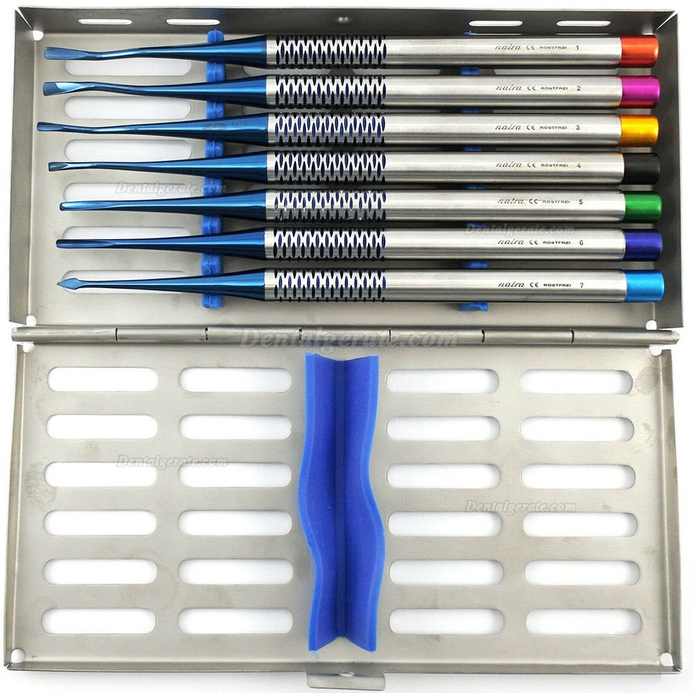 7 Stk./Set Luxierinstrumente Elevator Aufzüge Luxation Mit Desinfektionsbox